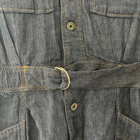 Rowan Lincoln Women's Muscle Tank Jumpsuit Size XS Blue Denim - Picture 4 of 5